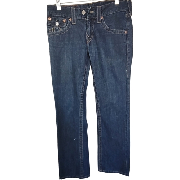 TRUE Religion Ricky RN# 112790 CA# 30427 Straight Leg Jeans Size 29 - Picture 3 of 13